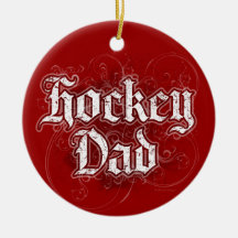 Hockey Dad Christmas Ornament