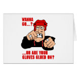 Hockey Fighter Greeting Card