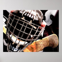 Hockey Gear Grunge Style Posters