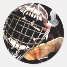 Hockey Gear Grunge Style Sticker