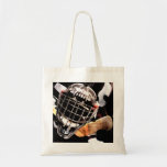 Hockey Gear Grunge Style Tote Bags