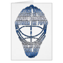 Hockey Goalie Mask Greeting Cards