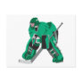 hockey goalie ready post card
