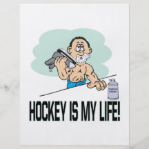 Hockey Is My Life Flyer Design