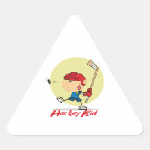 hockey kid ice hockey player cartoon design sticker