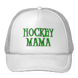 Hockey Mama Green T-shirts and Gifts Mesh Hats