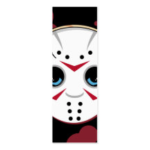 Hockey Mask Killer Bookmark Business Cards
