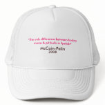 Hockey moms, Pit Bulls & Lipstick McCain-Palin Hat