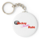 Hockey Moms Rule Keychain