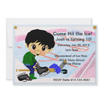 Hockey Party Custom Invite