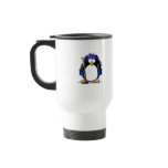 Hockey Penguin - Blue Coffee Mugs