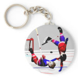Hockey Player Action keychains