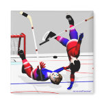 Hockey Player Action magnets
