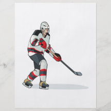 Hockey Player Full Color Flyer