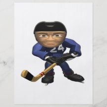 Hockey Player Full Color Flyer