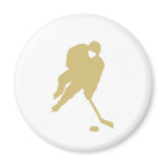 hockey player gold fridge magnets