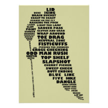 Hockey Player Text Art Invitations