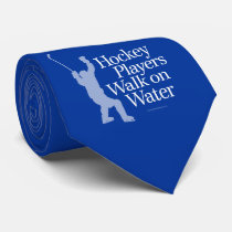 Hockey Players Walk On Water tie (dark)