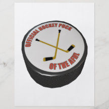 Hockey Puck Personalised Flyer