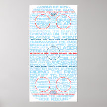 Hockey Rink Typeography Poster
