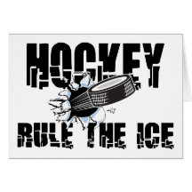 Hockey Rule The Ice Greeting Cards
