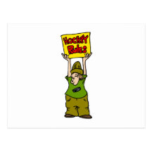 Hockey Rules Fan Postcard