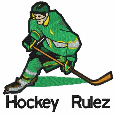 Hockey Rulez Embroidered Shirt Hockey Rulez Embroidered Shirt