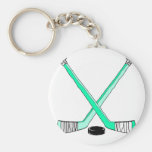 Hockey Sticks Key Chain