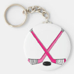 Hockey Sticks Keychains