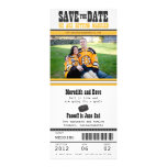 Hockey Ticket Wedding Save the Date Personalised Invite