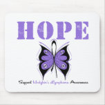 Hodgkin's Disease Hope Butterfly Mouse Mats
