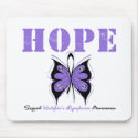 Hodgkin's Disease Hope Butterfly mousepads