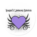 Hodgkin's Disease Survivor Heart Tattoo stickers
