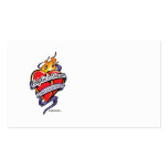 Hodgkin's Disease Tattoo Heart Business Cards