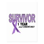 Hodgkins Lymphoma 1 Year Survivor Post Card