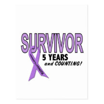 Hodgkins Lymphoma 5 Year Survivor Postcard