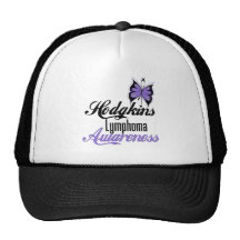 Hodgkins Lymphoma Awareness Butterfly Mesh Hat