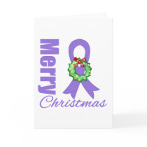Hodgkins Lymphoma Awareness Merry Christmas Ribbon