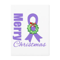 Hodgkins Lymphoma Awareness Merry Christmas Ribbon