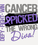 Hodgkins Lymphoma Cancer Picked The Wrong Diva Tshirts