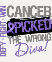 Hodgkins Lymphoma Cancer Picked The Wrong Diva Tshirts
