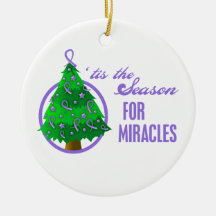 Hodgkin's Lymphoma Christmas Miracles Christmas Ornaments