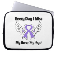 Hodgkins Lymphoma Every Day I Miss My Hero Computer Sleeve