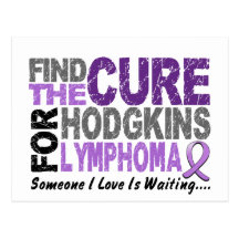 Hodgkins Lymphoma FIND THE CURE 1 Post Cards