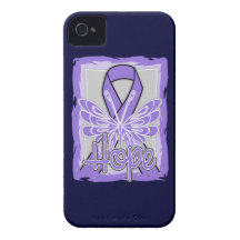 Hodgkin's Lymphoma Hope Butterfly Portrait Case-Mate iPhone 4 Case
