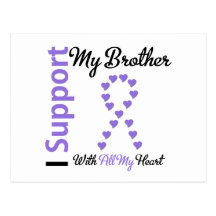 Hodgkins Lymphoma Support Brother Postcard