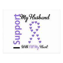Hodgkins Lymphoma Support Husband Postcard