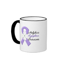 Hodgkin's Lymphoma Survivor Flower Ribbon Mug