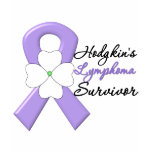 Hodgkin's Lymphoma Survivor Flower Ribbon t-shirts