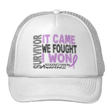 Hodgkins Lymphoma Survivor It Came We Fought I Won Mesh Hat
